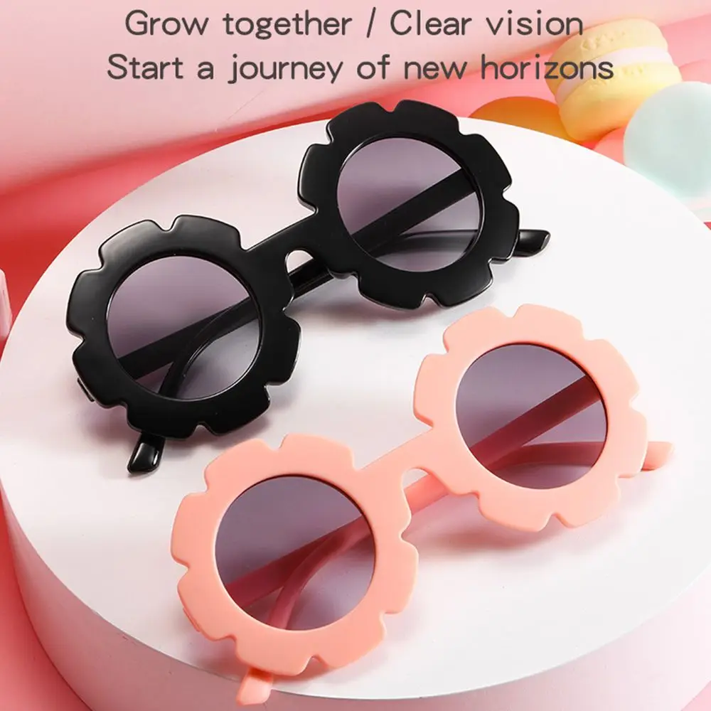 1pc Fashion Boys And Girls Streetwear Eyewear Trend Flower Shape Children Sunglasses Vintage Sun Glasses