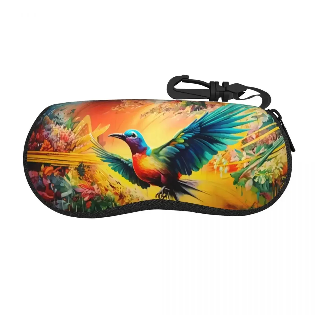 Estuche personalizado para gafas de concha de colibrí, estuche para gafas de moda para hombres y mujeres, estuche para gafas de sol