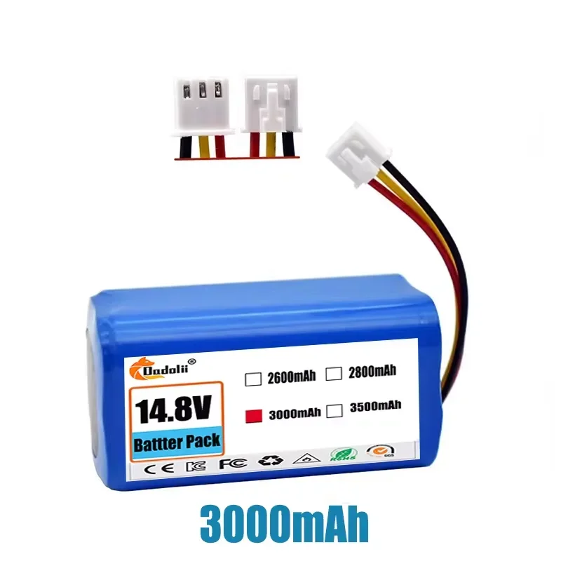 14.4V 12800mAh 18650 li-ion batterij Voor LIECTROUX C30B XR500 E30 Voor PROSCENIC 800T 830P 820P 820T 820S Robot Stofzuiger