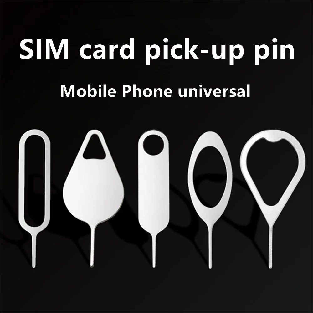 50Pcs Sim Card Tray Removal Eject Pin Key Tool Stainless Steel Needle Universal Smartphone Sim Card Tray Pin Mobile Repair Tool