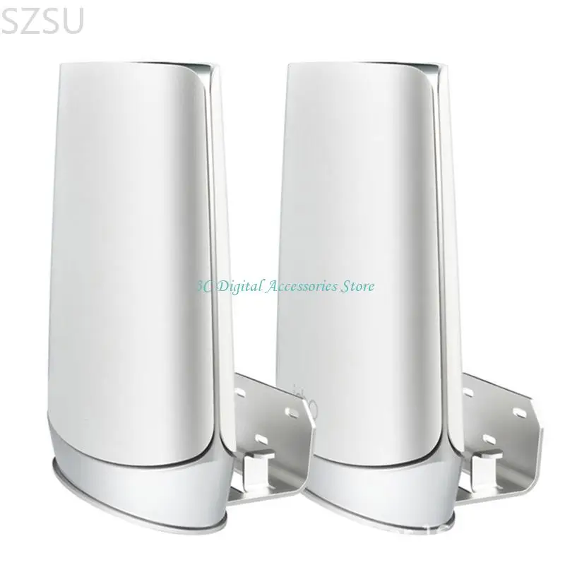 

SZSU Wifi Stand Holder Stand for orbi wifi 6 System Better Save Space Alloy Bracket Hanger Wall Stand Hold