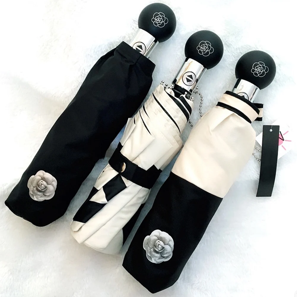 

Highly Recommended.High Quality Camellia Automatic Umbrella, A