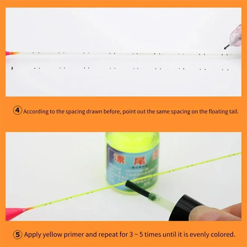 DIY Angeln Float Fluoreszierende Farbe Speziell für Angeln Float Schwanz Reparatur Spray Farbe Sichtbare Float Spitze Schnell trocknende Farbe Farbe – Detail 17