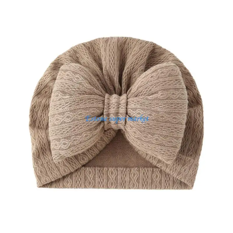 090B Fashion Baby Spring Hat Elastic Cotton Hat Toddler Unisex Turban Hat Headdress