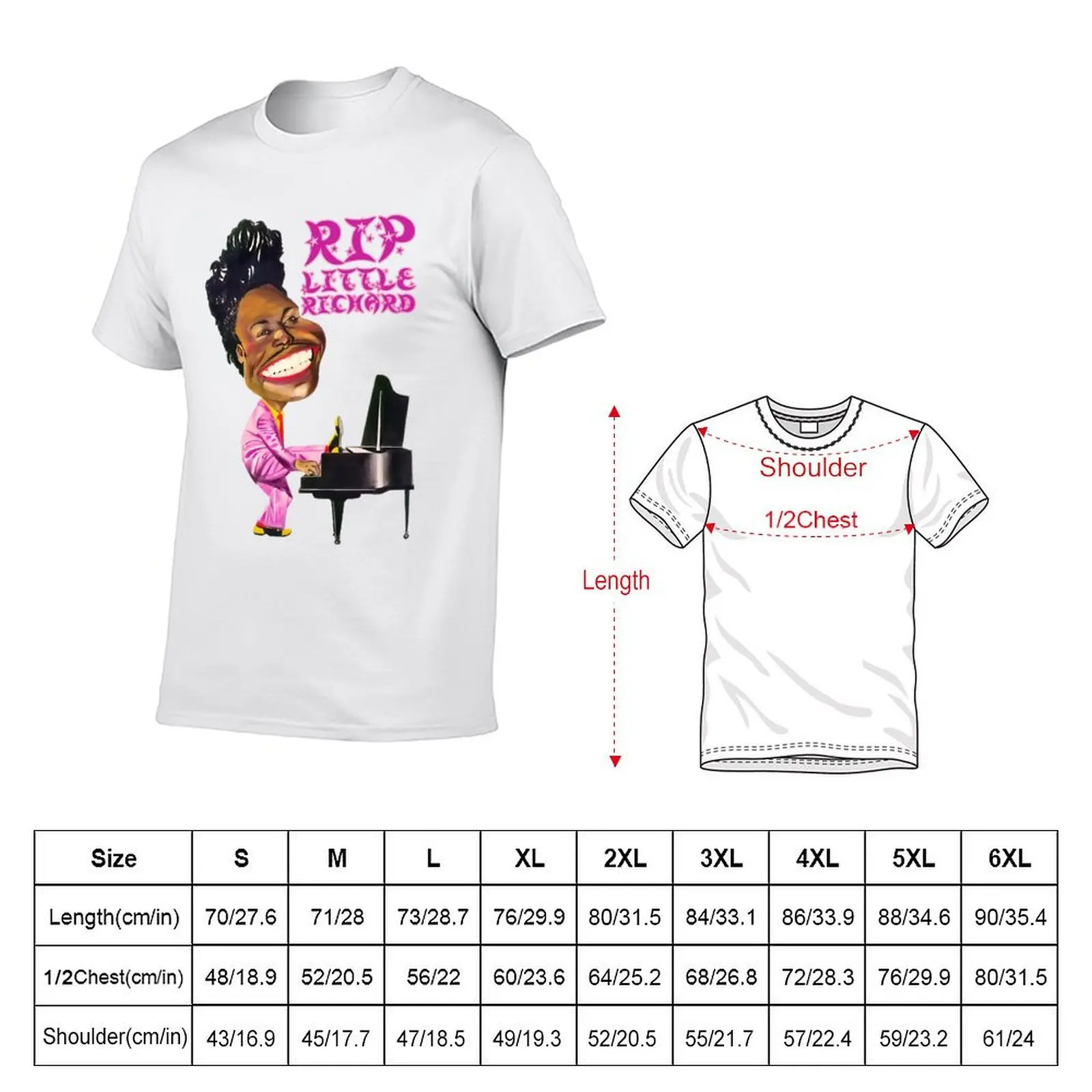 Rip little richard T-Shirt Gym Exercise Short Sleeve T-Shirt