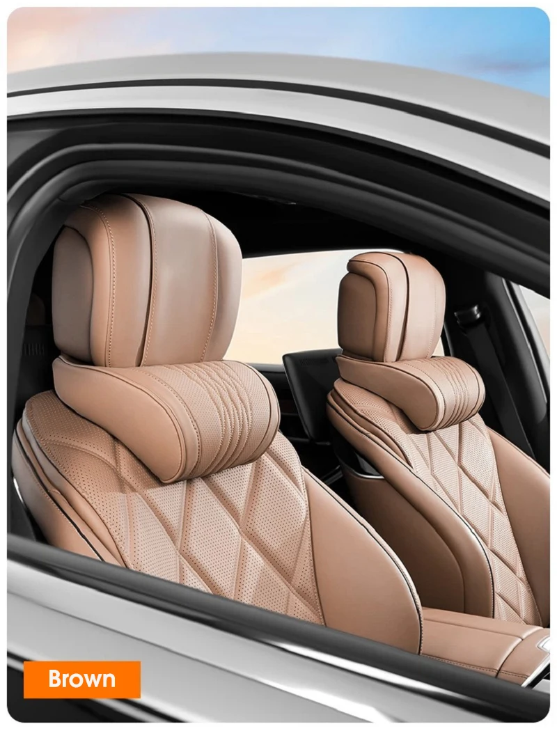 TazerApex Auto-Kopfstütze Universelles Reisekissen 3D Nackenkissen Nackenschutz Weiches Flauschiges Komfortables Nackenkissen Auto-Zubehör – Detail 12
