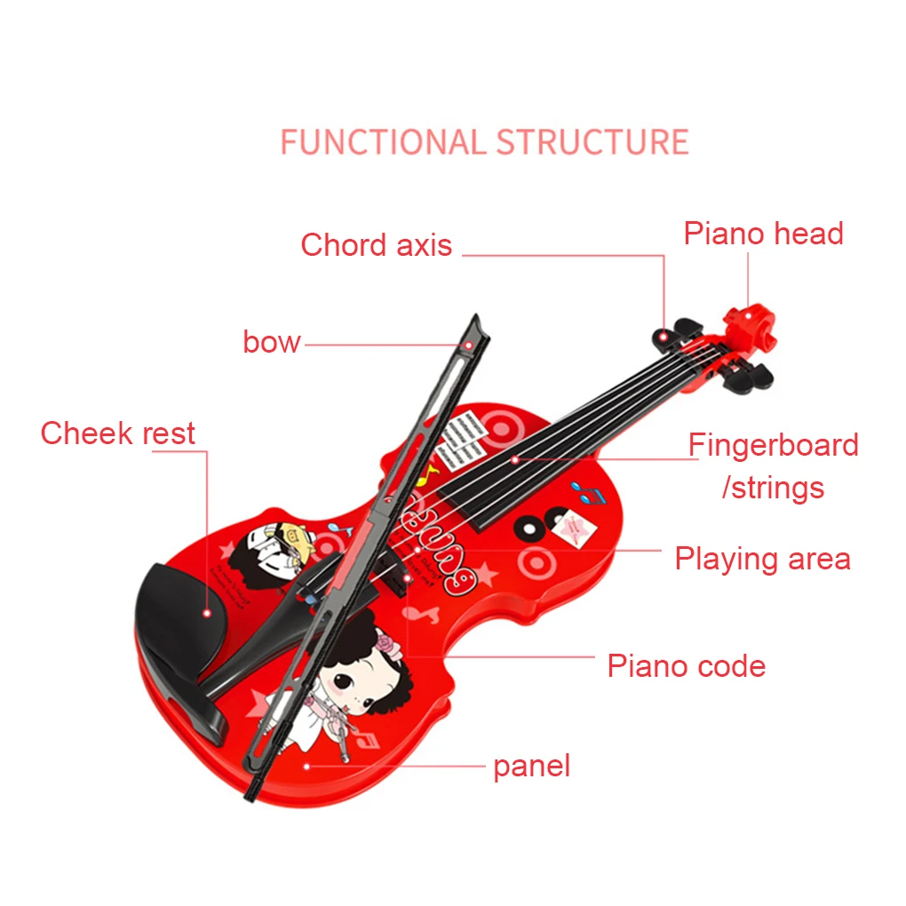 Children Electronic Violin Musical Instrument Interactive Toy Boys
