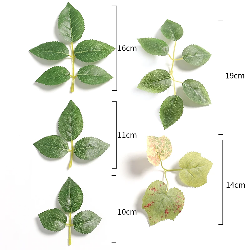 10/30/50Pcs Silk Artificial Plant Leaf Home Decor Garden Garland Wedding Decoration Supplies Fake Leaves DIY Bride Crafts Wreath