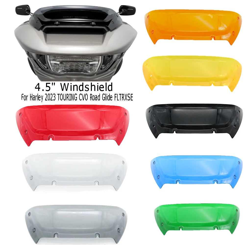 

NEW Motorcycle Accessories Anti scratch Windshield Front Windshield For Harley 2023 TOURING CVO Road Glide FLTRXSE