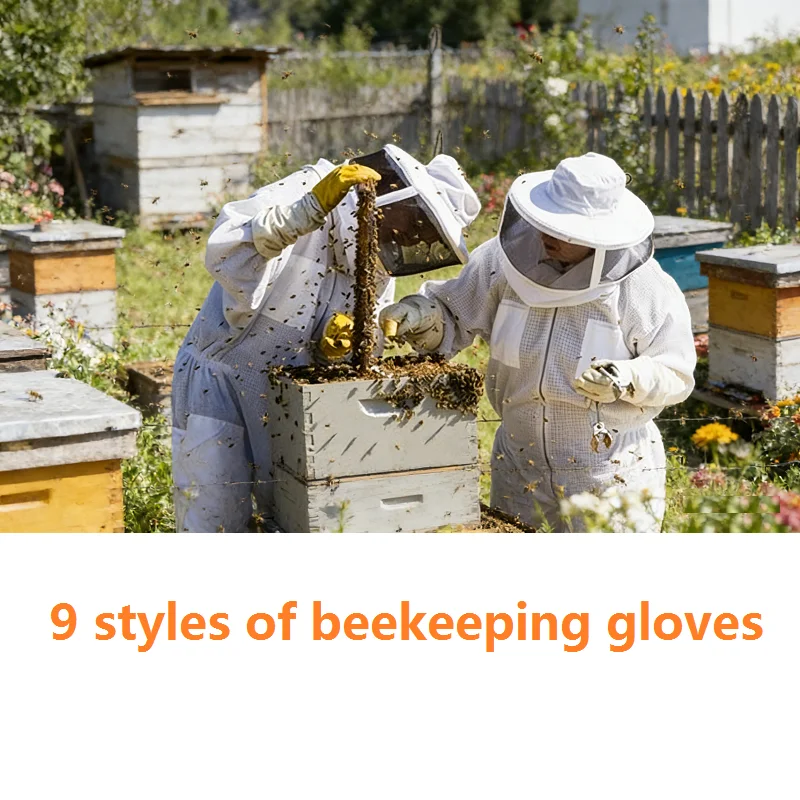 Beekeeping Gloves 9 Styles Sheepskin Beekeeper Gloves Breathable Bee Gloves for Beekeeper Prevent Stings Beekeeping Tools