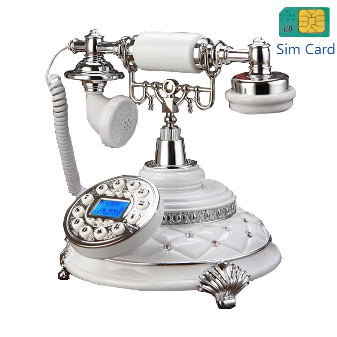 retro radiotelephone Antique archaic GSM 900 1800 MHz SIM Card Fixed Phone cordless retro Wireless Telephone home office hotel