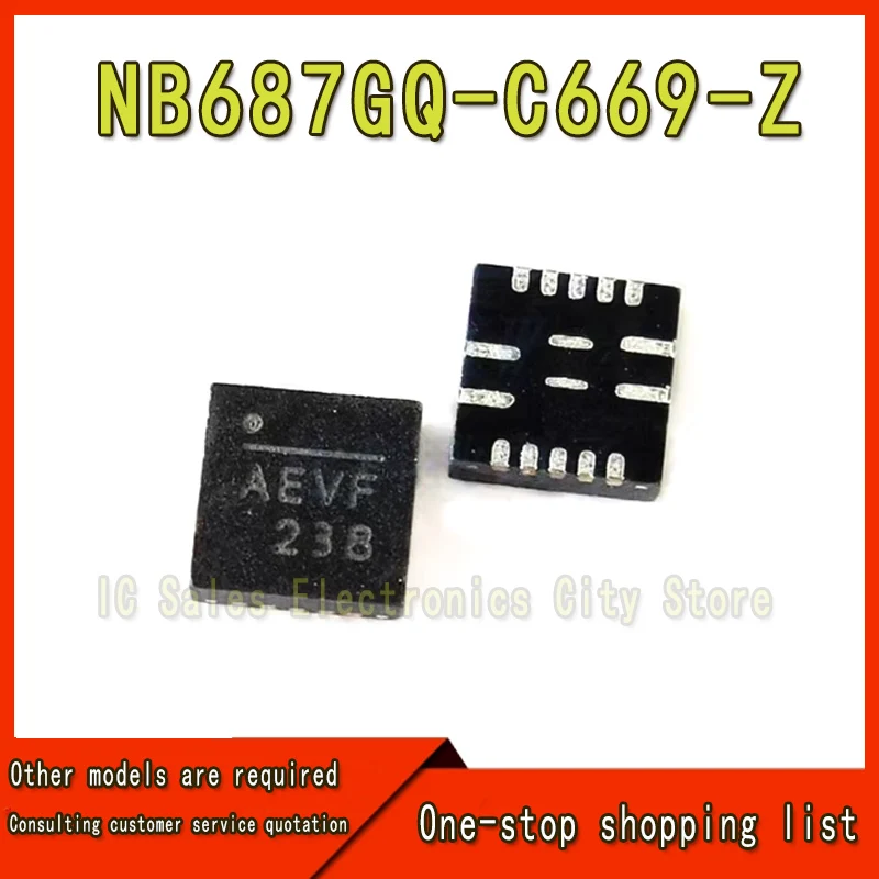 (5 Stuk) 100% Nieuwe NB687GQ-C669-Z NB687GQ-Z Nb687gq Nb687 Avth Avtn Avtj Avt .. QFN-16 Chipset