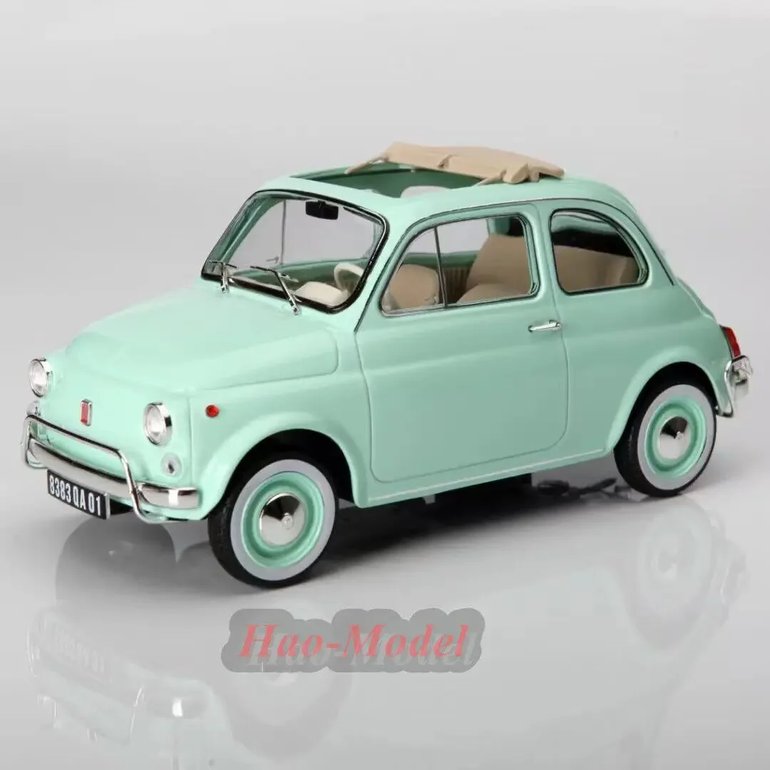 

NOREV 1:18 For Fiat 500 L 1968 Alloy Metal Diecast Car Model Toys Boys Birthday Gifts Hobby Display Collection Simulation Green