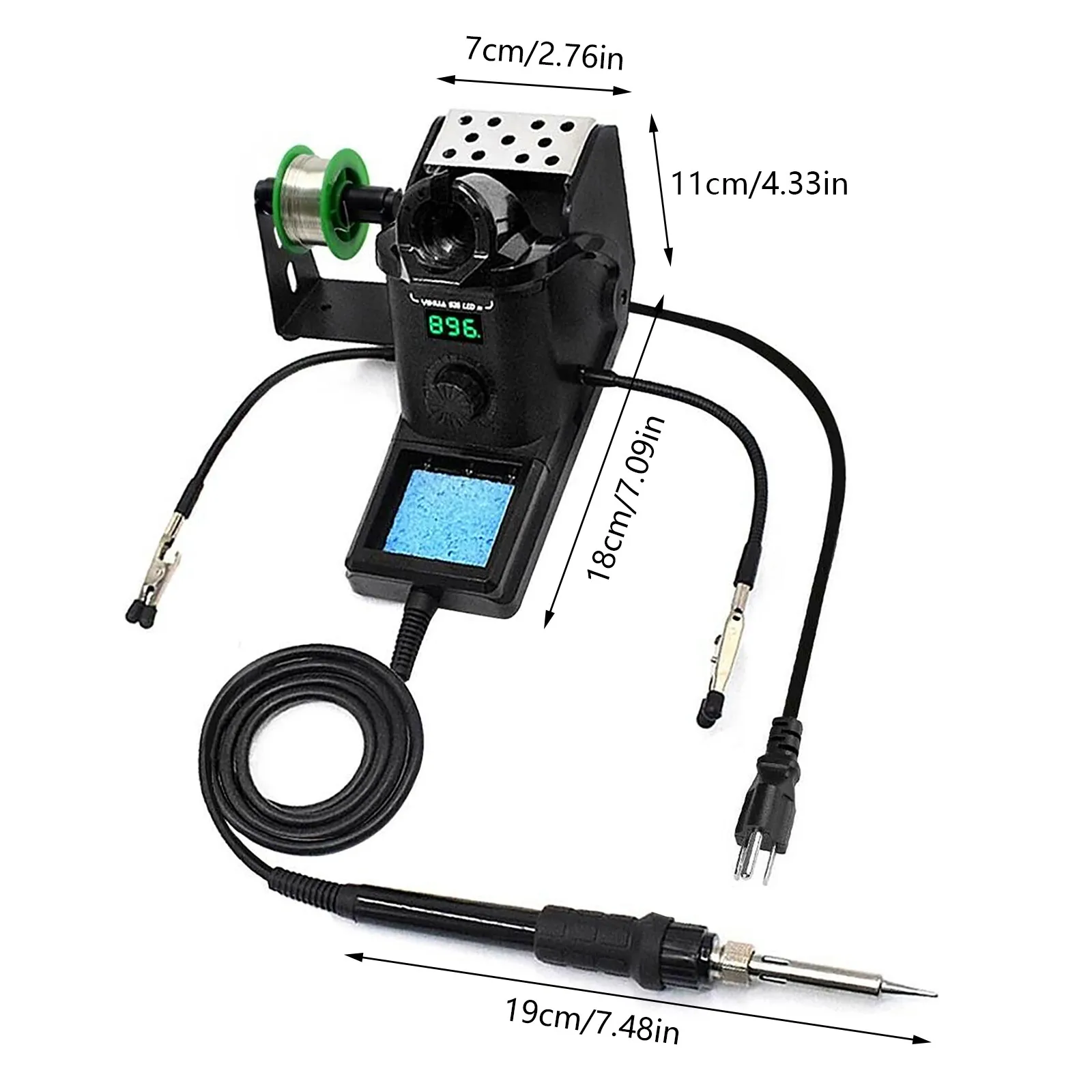 130 W Schwarz Digital Display Lötkolben Station Kit Tragbare Lötkolben Einstellbare Temperatur Lötkolben