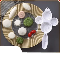 1 piece of mung bean cake bowl cake mold pressed cake embossed hand-pressed moon cake dessert baking mold