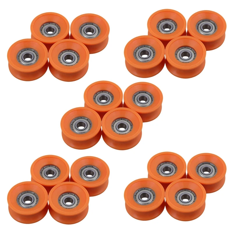 

20Pcs 6X30X13mm Plastic Coated Sealed Bearings Steel 606Z Deep U Groove Guide Pulley Rail Ball Rolling Bearing Wheel