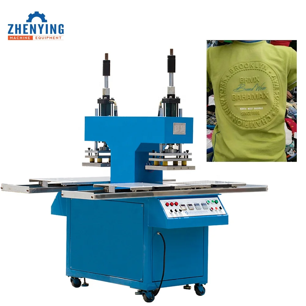 T-shirt Clothes Pvc Patch Silicone logo Embossing Machine Concave Convex Embossing Machine
