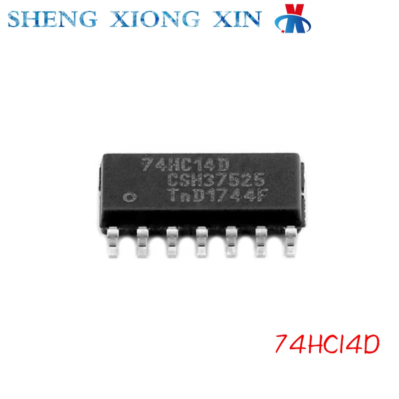 Dispositif d'inversion de circuit intégré 74HC14D SOP-14, lot de 10 pièces