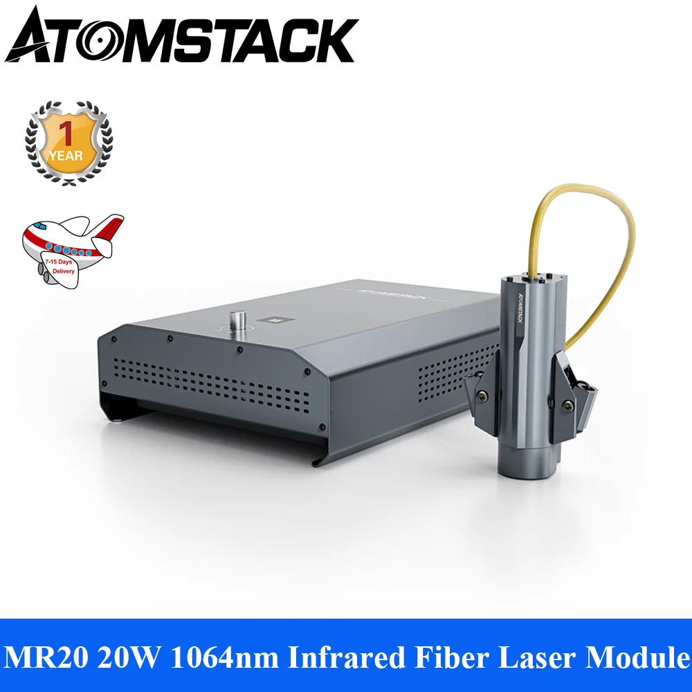 ATOMSTACK MR20 1064nm Infrared Fiber Laser Module 20W Laser Output Rust Removal Metal Cutter Engraving Head For Laser Engraver