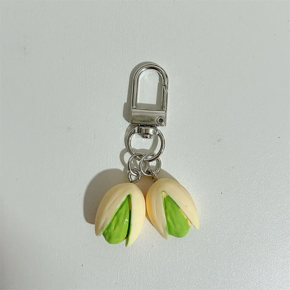 Bag Pendant Simulation Food Keychain Pistachio Car Keychains Food Series Pendant Charms Jewelry Accessories PVC Keychain Student