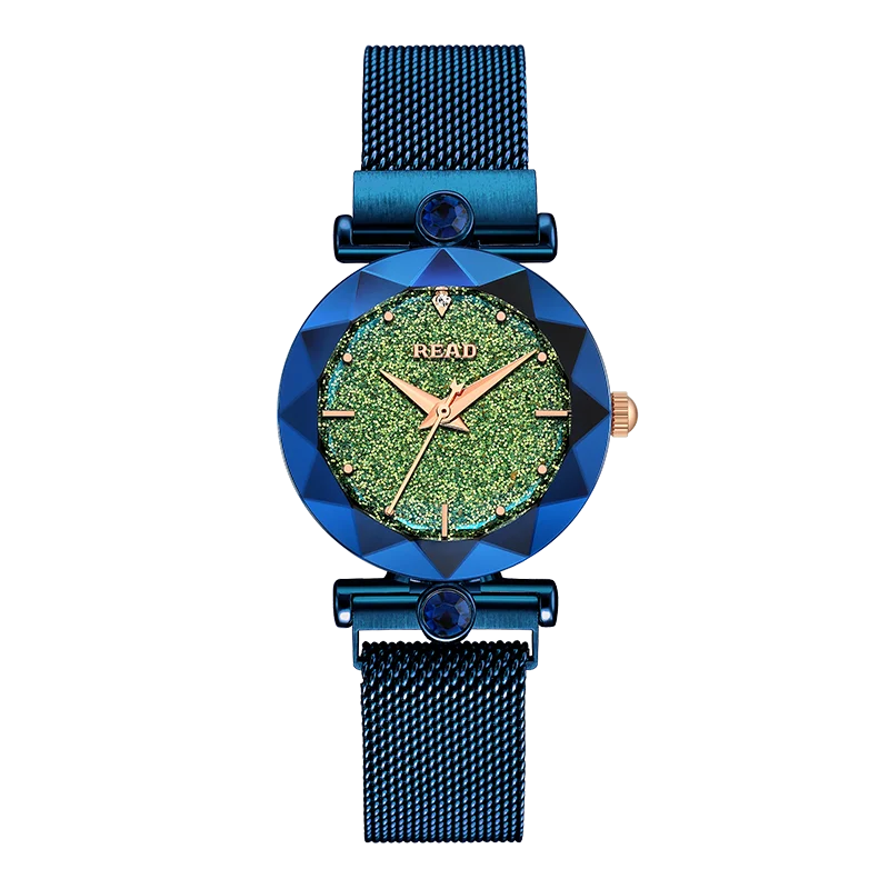 READ Ladies Fashion Quartz Watch | Stainless Steel Mesh Strap | Magnetic Clasp | Sparkling Dial | 30M Daily Water Resistant