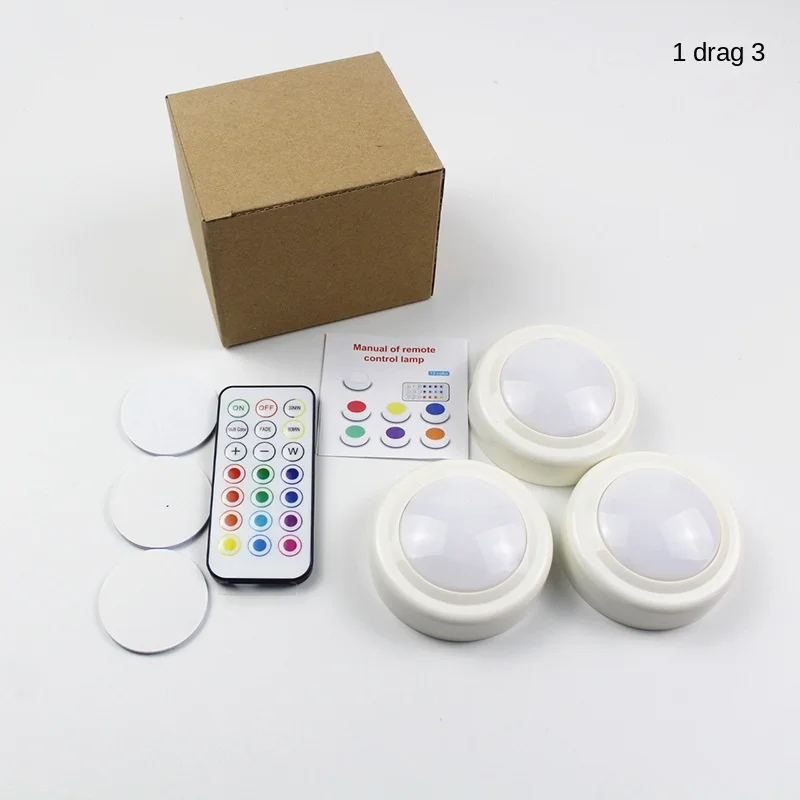 13 color LED remote control night light breathing dimming pat lamp bedroom wardrobe cabinet light