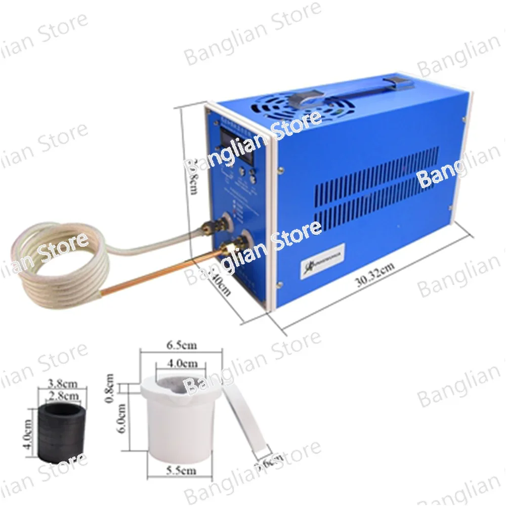 2KW/3KW Induction Heating Furnace High Melting Point Gold Metal Melting Furnace