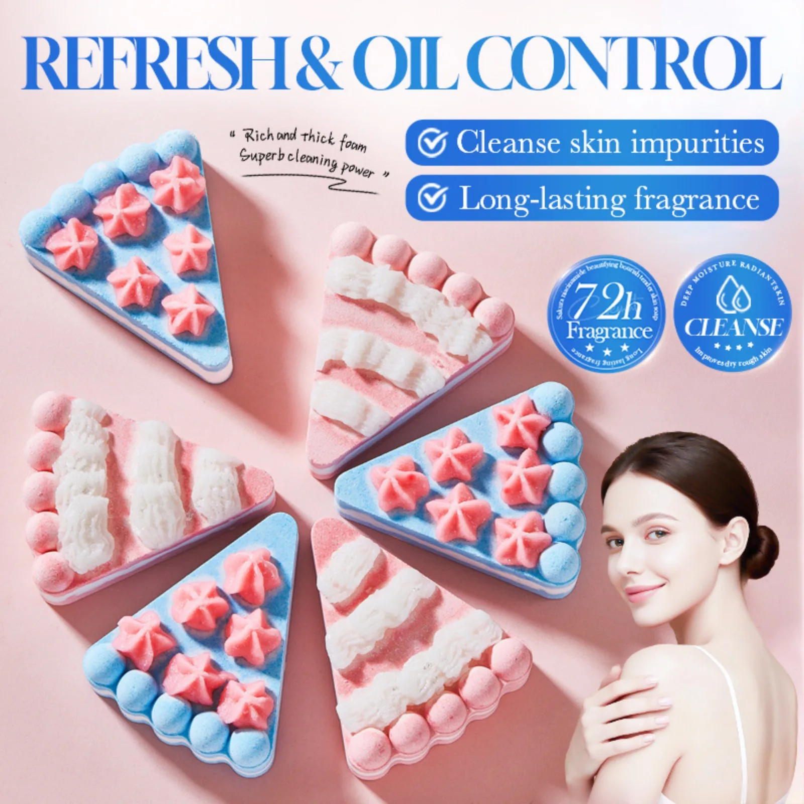 

Набор из 2 шаров для ванны, нежных для кожи, с обильной пеной, для домашнего спа и ежедневных ванн