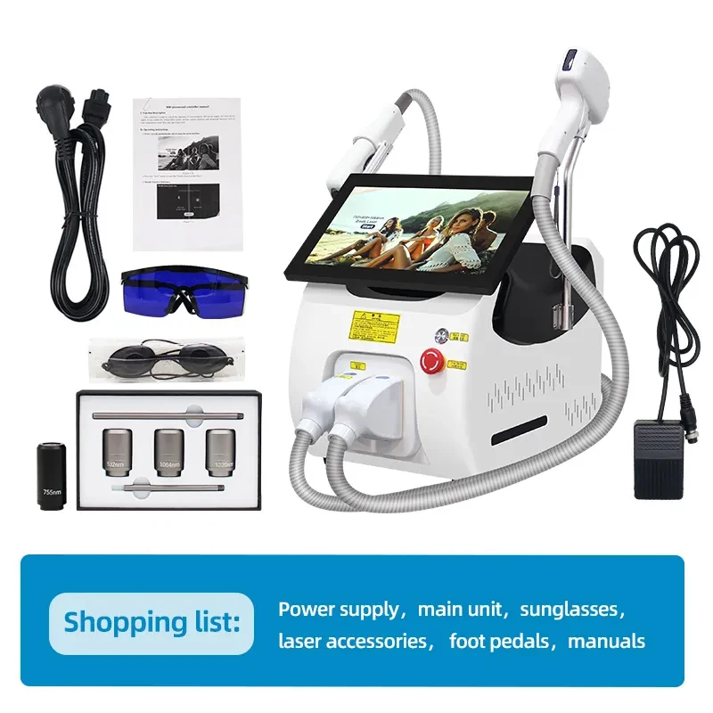 3000 W Sopran Pico Diodenlaser 2 in 1 Maschine SHR Haarentfernung Tattoo Blemish Removal Carbon Peel Gesichtsschönheitssalon Ausrüstung