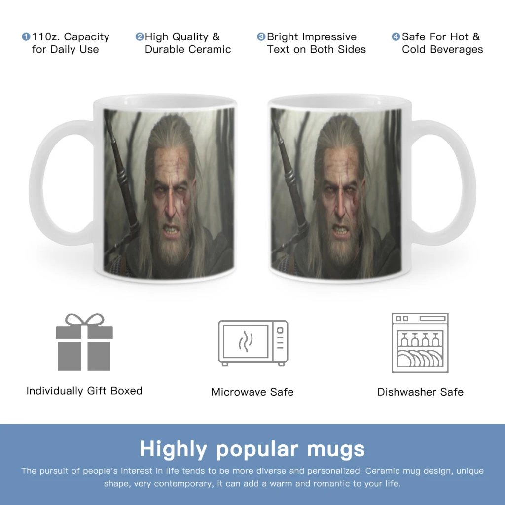 

The W-Witcher Season Free shipping Coffee Cups Ceramic cups creative cups and cute mugs Personalized Gift Cup For Tea