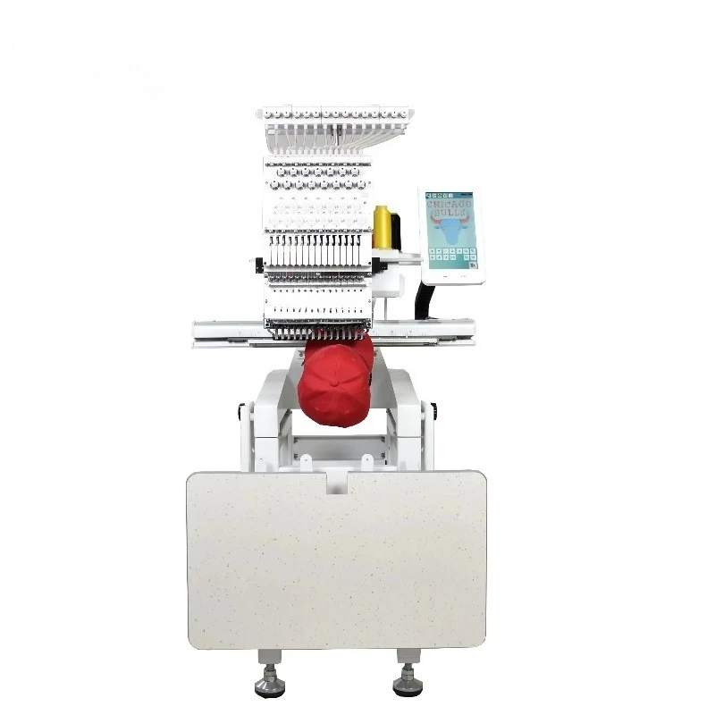 Customized High Quality Single Head Embroidery Machine Computerized Multi-Function Cap/T-Shirt/Uniform/Flat Gear
