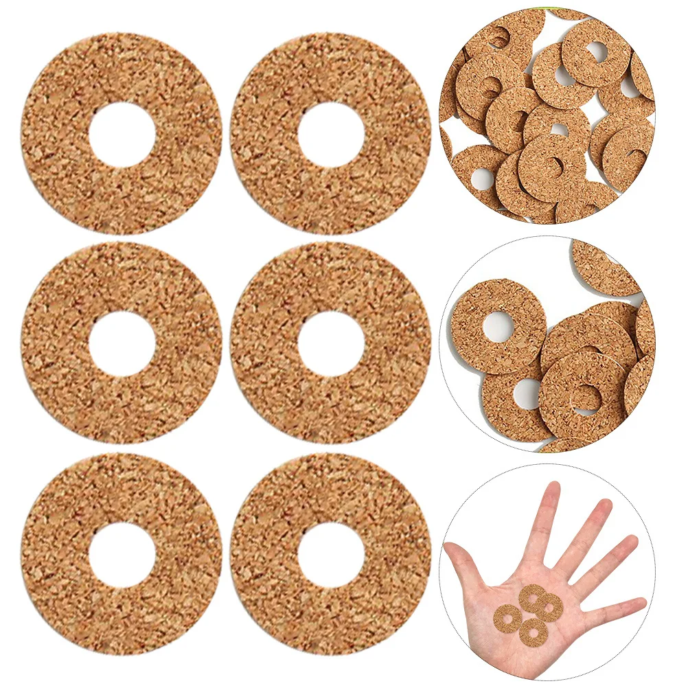 

20Pcs Guitar Pick Grips Non Slip Cork Holder Round Pads Easy Use Comfortable Grip Guitar Accessory for Acoustic Electric Bass