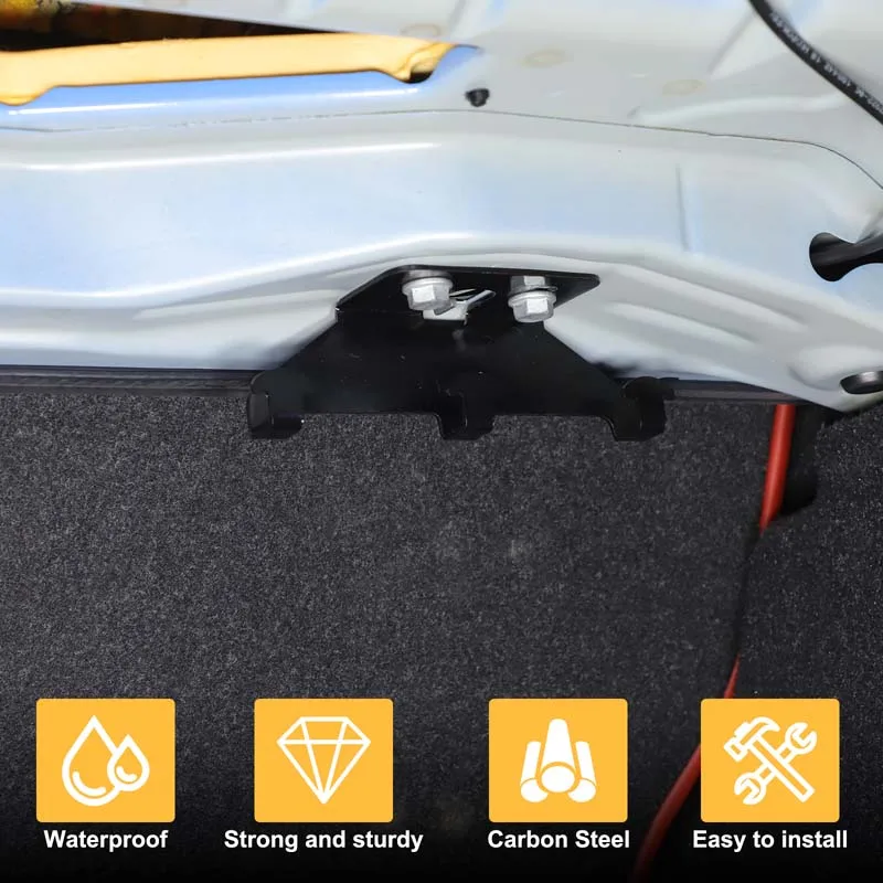 For BMW M3 F80 2014-2019 Carbon Steel Car Trunk Hook Expand Panel,Increases Number of Hooks Mounting Accessories