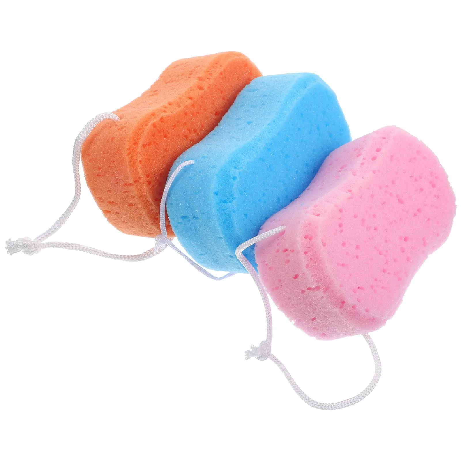 

3 Pcs Shower Sponge Bathing Ball Thicken Massager Body Cleaner Random Color Soft Material Rich Foam Exfoliation Massage Healthy