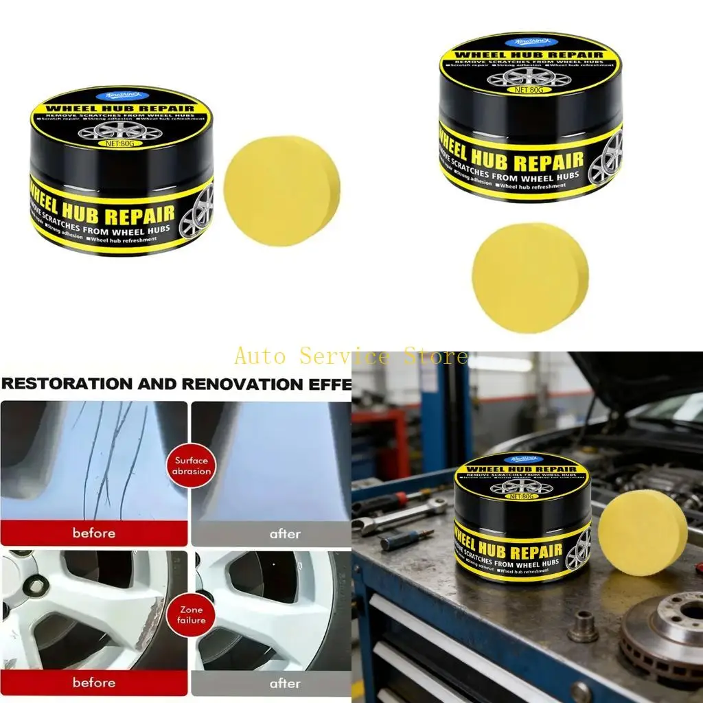 

462A Wheel Rims Scratch Remover Gel Refurbishment Paste For Long Term