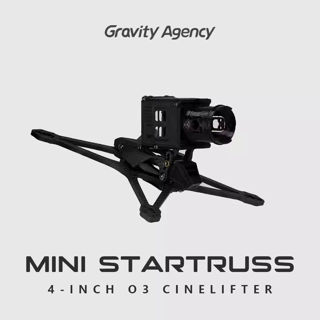 MINI STARTRUSS 4 Inch FPV Drone Frame for O3 Camera, Professional Cinematic FPV Racing Drone Frame for RC Hobby