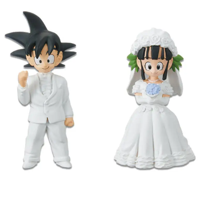 Bandai Figure Banpresto Dragon Ball Wcf Treasure Box 1/2/3/4 Wedding Ver. Goku Chichi Ox-King Dragon Radar Figure Festival Gift