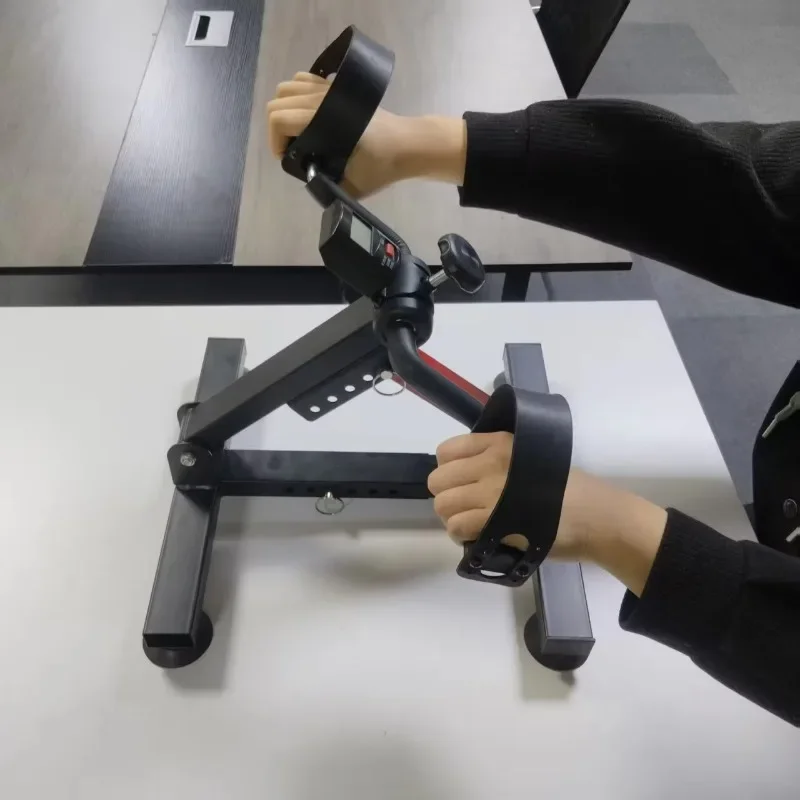 

Indoor Mini Exercise Bike Home Leg Trainer For The Elderly Portable Manual Knob Adjustment Simple Stepper