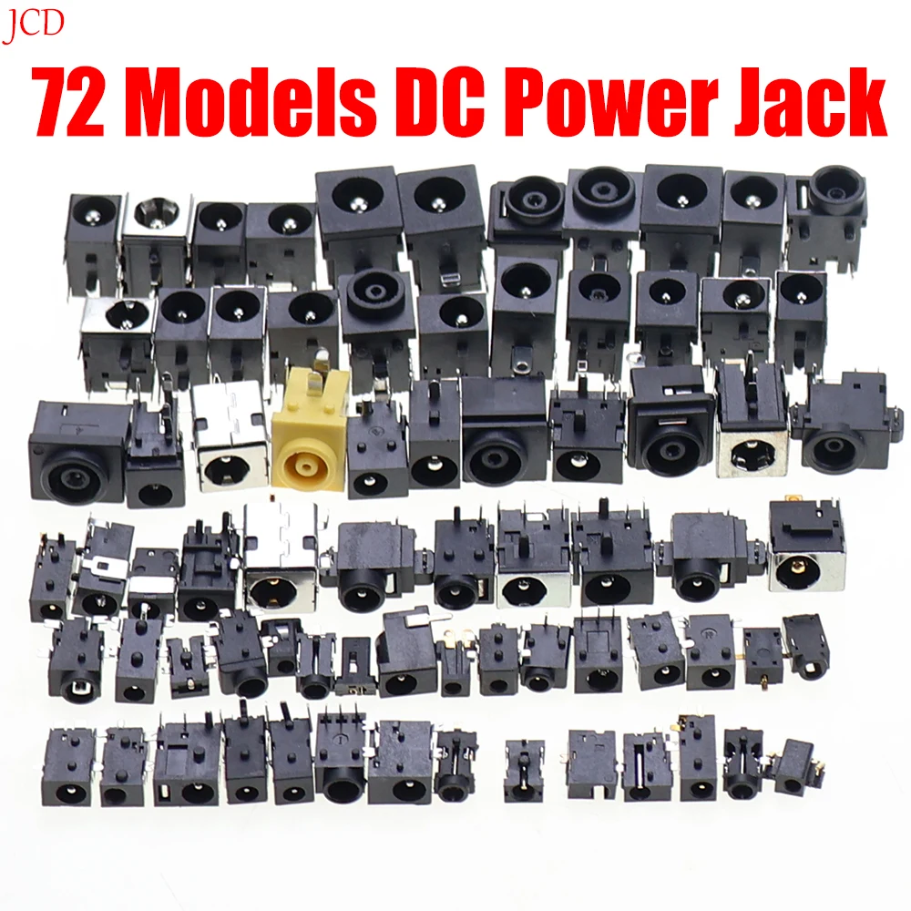 72Models 72pcs Laptop/Tablet/notebook DC Power Jack Socket Connector For IBM Lenovo Samsung Sony ASUS Acer Ramos
