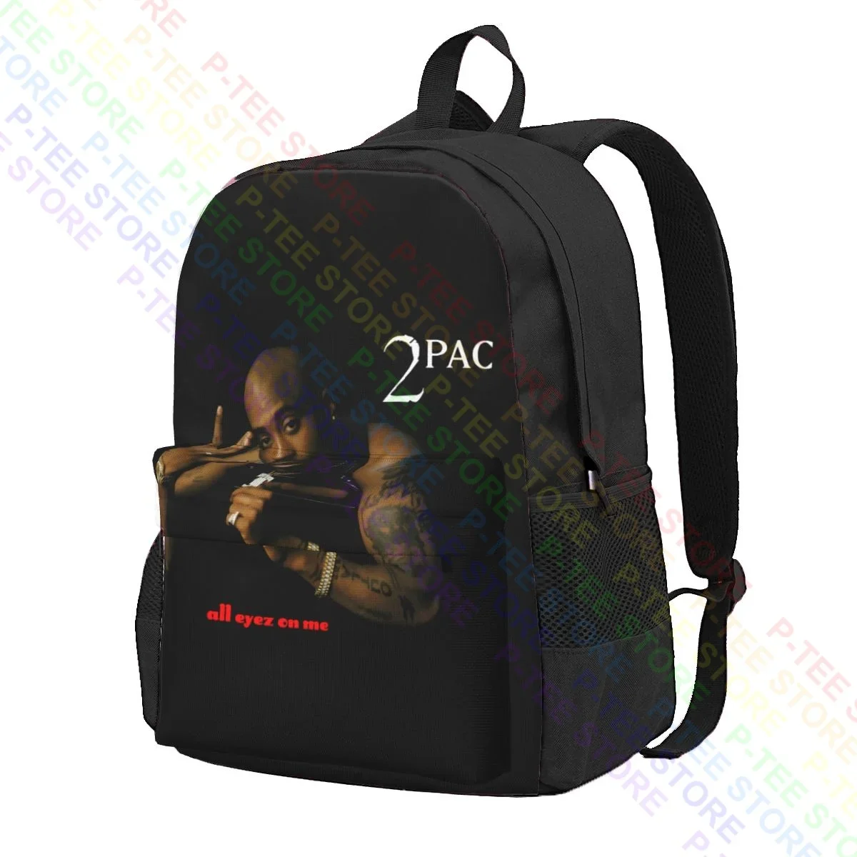 All Eyes On Me Tupac Hip Hop Music Large Capacity Backpack Gym Swimming Sports Style Large Capacity