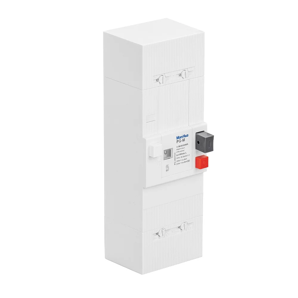 ManHua PG-M 220V RCCB Residual Current Circuit Breaker 30A up to 60A for Leakage Protection Against Overload and Short Circuit