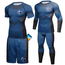 Rashguard d'entraînement pour hommes, Muay Thai, Jiu Jitsu, Trainingspak, Ensemble de sport, Course à pied, Fitness, Gym, Kleding