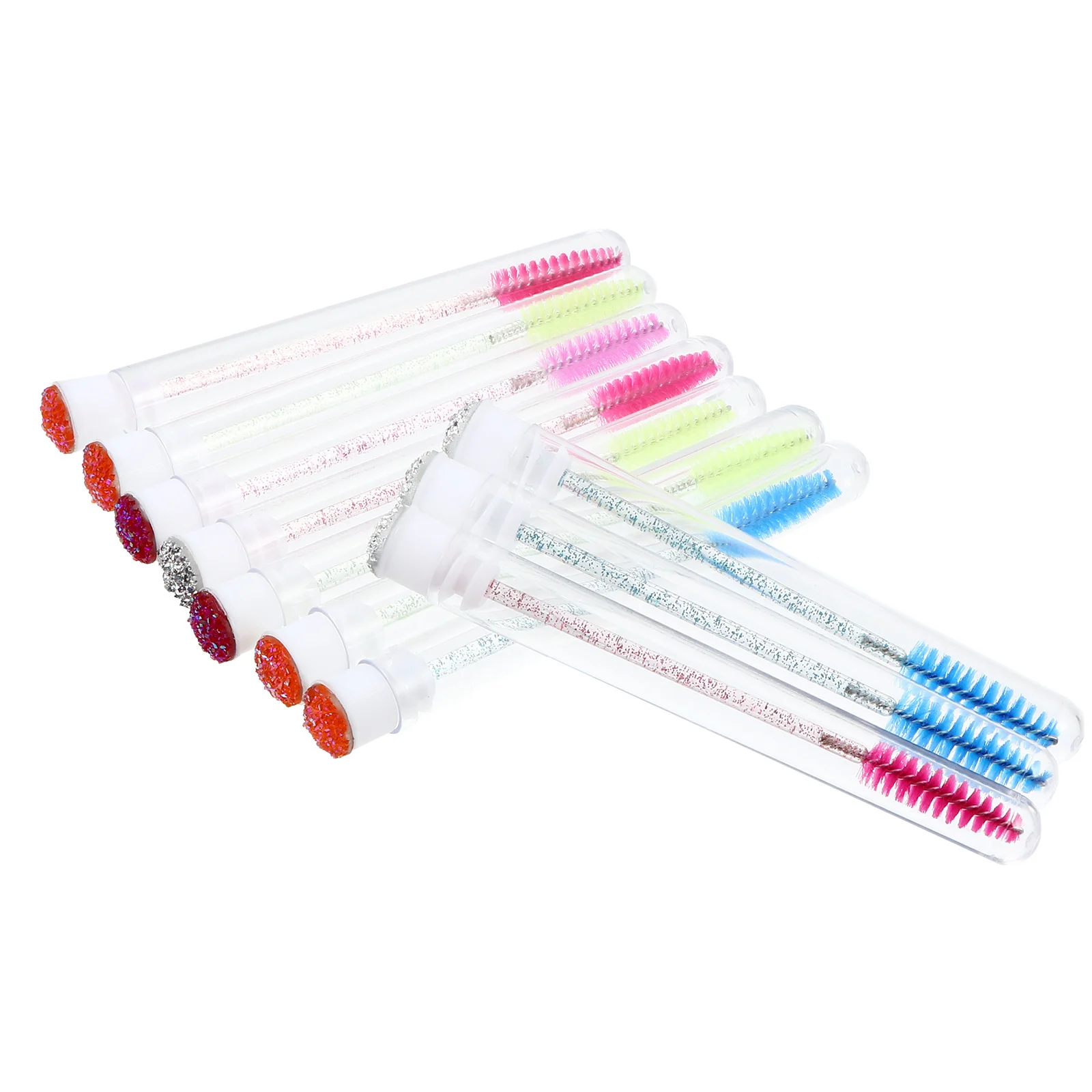 

10Pcs Mascara Bottle Eyelash Tube Refillable Plastic Container Travel Eyelash Cream Brush DIY Makeup Tool Lightweight Leakproof