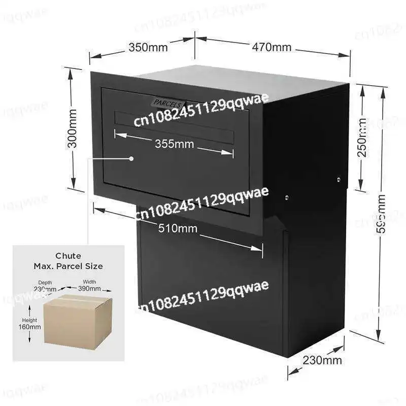 Anti-Theft Home Package Delivery Box & Self-Pickup Locker - Mailbox for Parcels, Documents & Office Courier Receiving