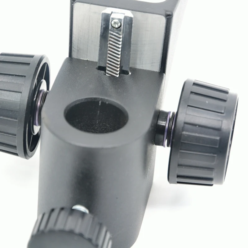 Soporte de Microscopio estéreo ajustable de 50mm de diámetro, brazo articulado, accesorios de engranaje de Microscopio