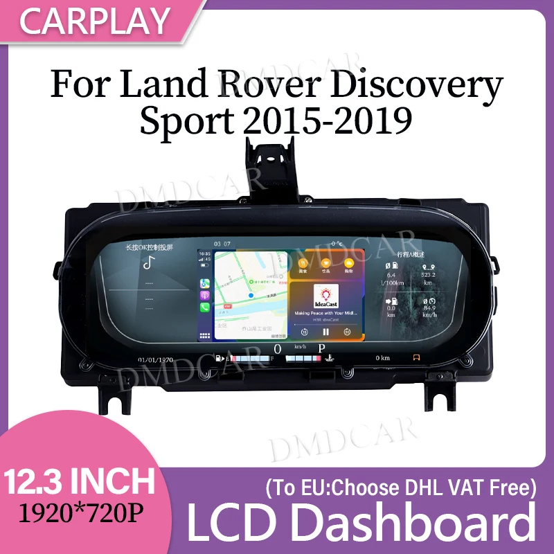 

Wireless CarPlay Car LCD Digital Dashboard Speedometer For Land Rover Discovery Sport 2015-2019 Panel Instrument