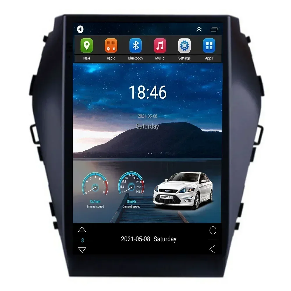 For Hyundai Santa Fe 3 Android 13 Car Radio multimedia Player DSP IPS GPS For Tesla Screen style 2013 2014 2015 2016 2017 to2035