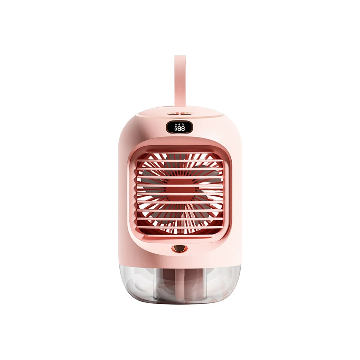 Electric Fan Rechargeable Portable Desktop Silent USB Cooling Mini Portable Fan Air Conditioners Home Humidifier,Pink