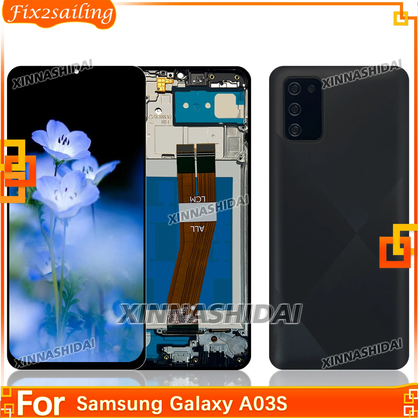 Nueva alta calidad para Samsung A03S LCD A037F A037M pantalla táctil digitalizador para Samsung A03S pantalla
