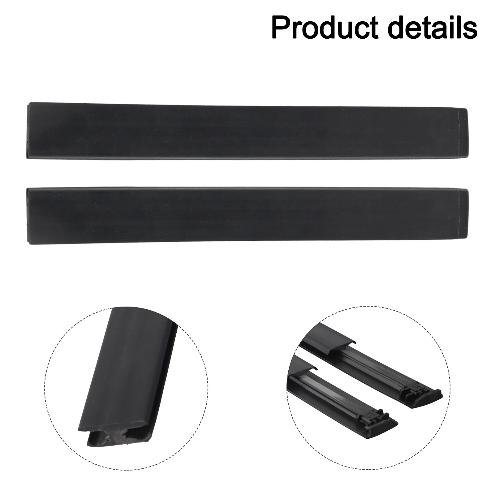 

Pair of Roof Exterior Trim Drip Moldings for For VauxHall For Mokka 2015 2021 Quick Installation with OEM Numbers